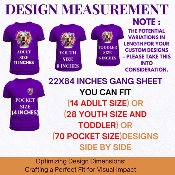 22" X 84" DTF Transfers Gang Sheet - Image 3